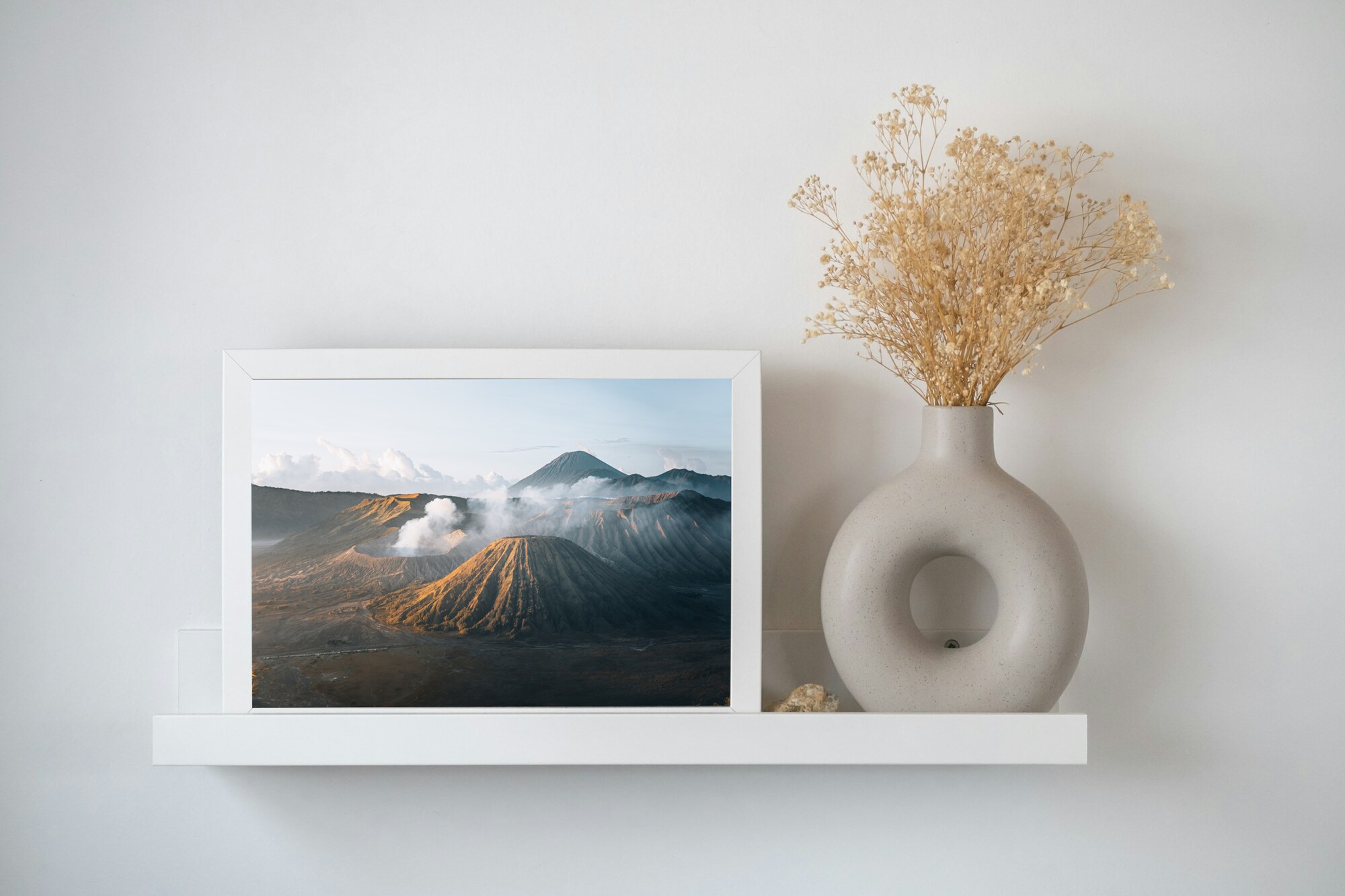 Souffle de la terre encadré sur un mur